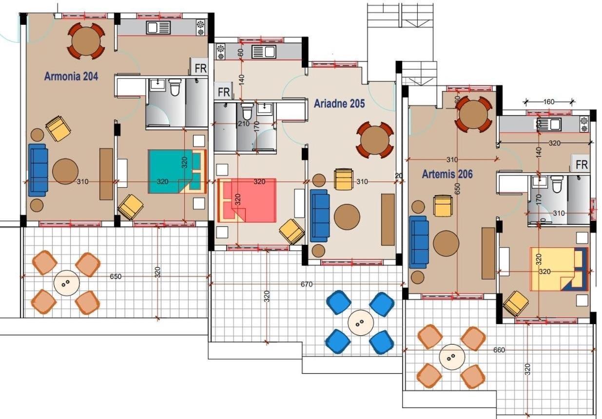 Semeli The 3As Armonia, Ariadne, Artemis Paphos Exterior photo